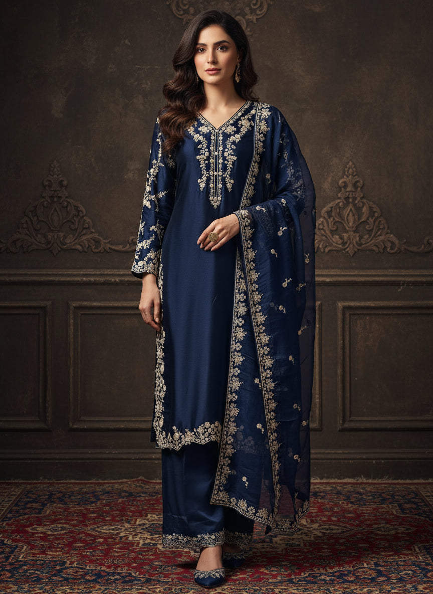 Sherrys Silk - Blue