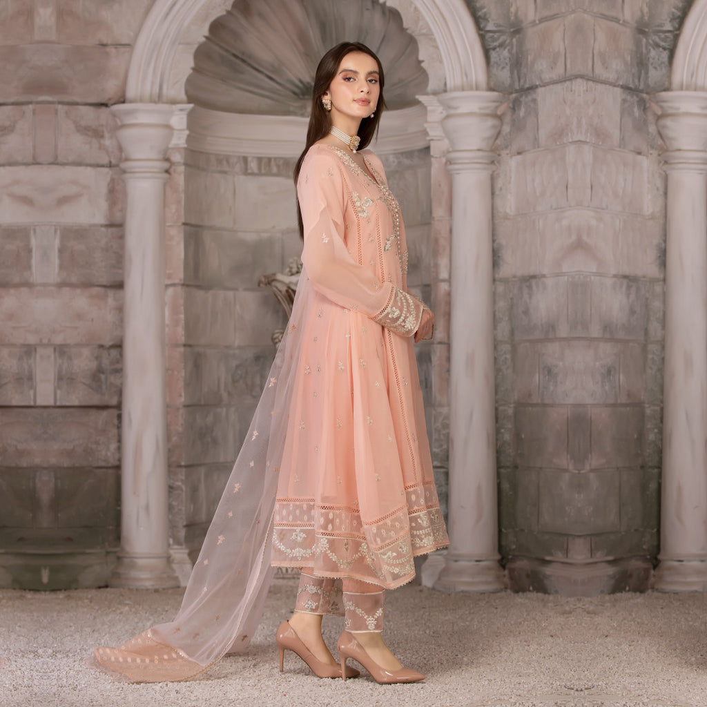 3 Piece Flared Chiffon Frock - Sherry's wardrobe