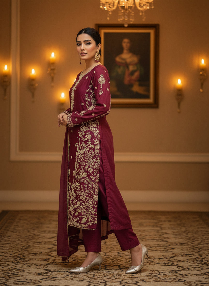 Mystic Mehroon -RR 10 SILK