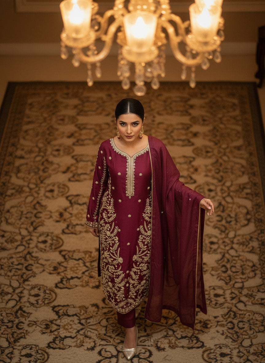 Mystic Mehroon -RR 10 SILK
