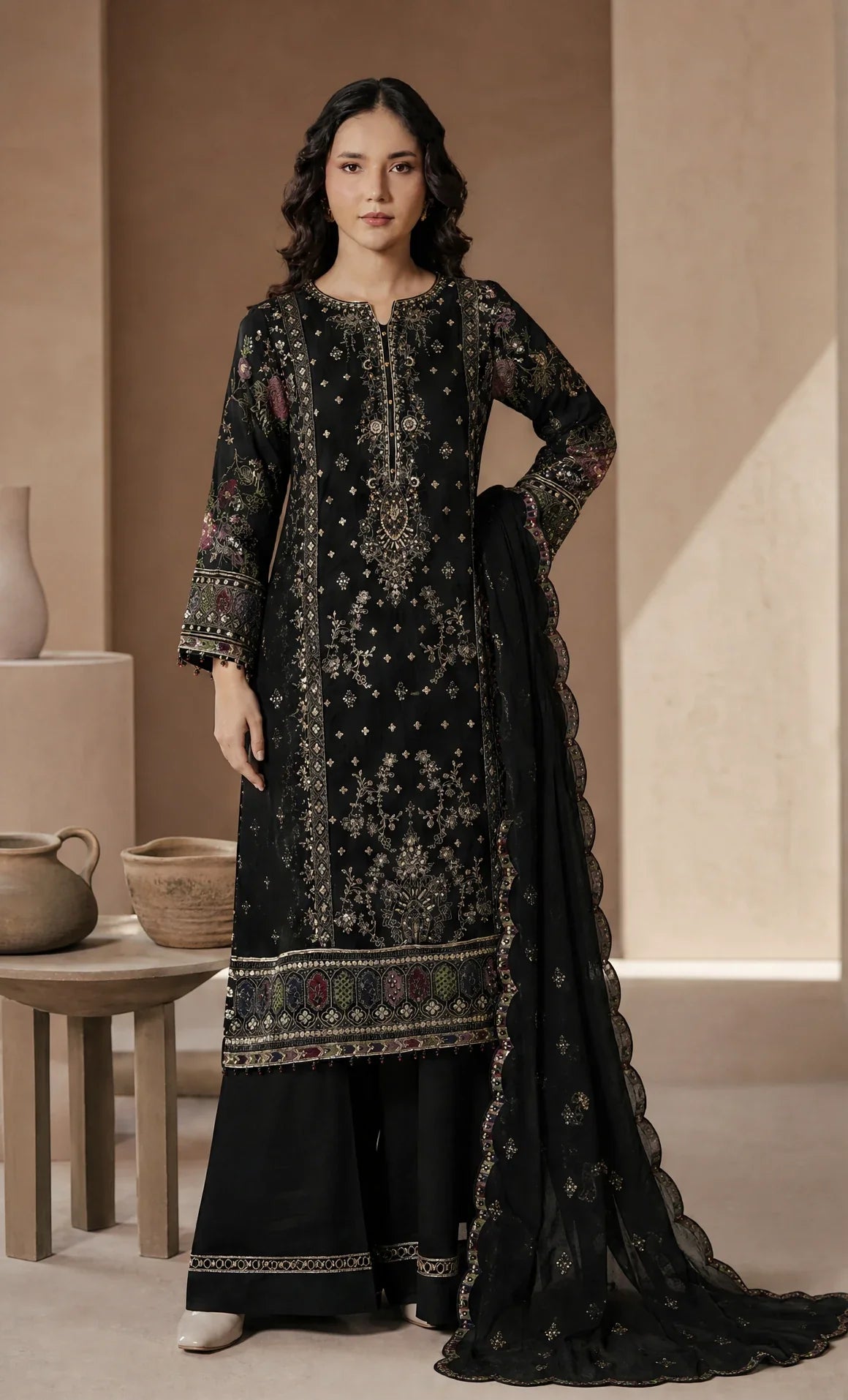 Asraar - 3-Piece Chiffon Festive Edit