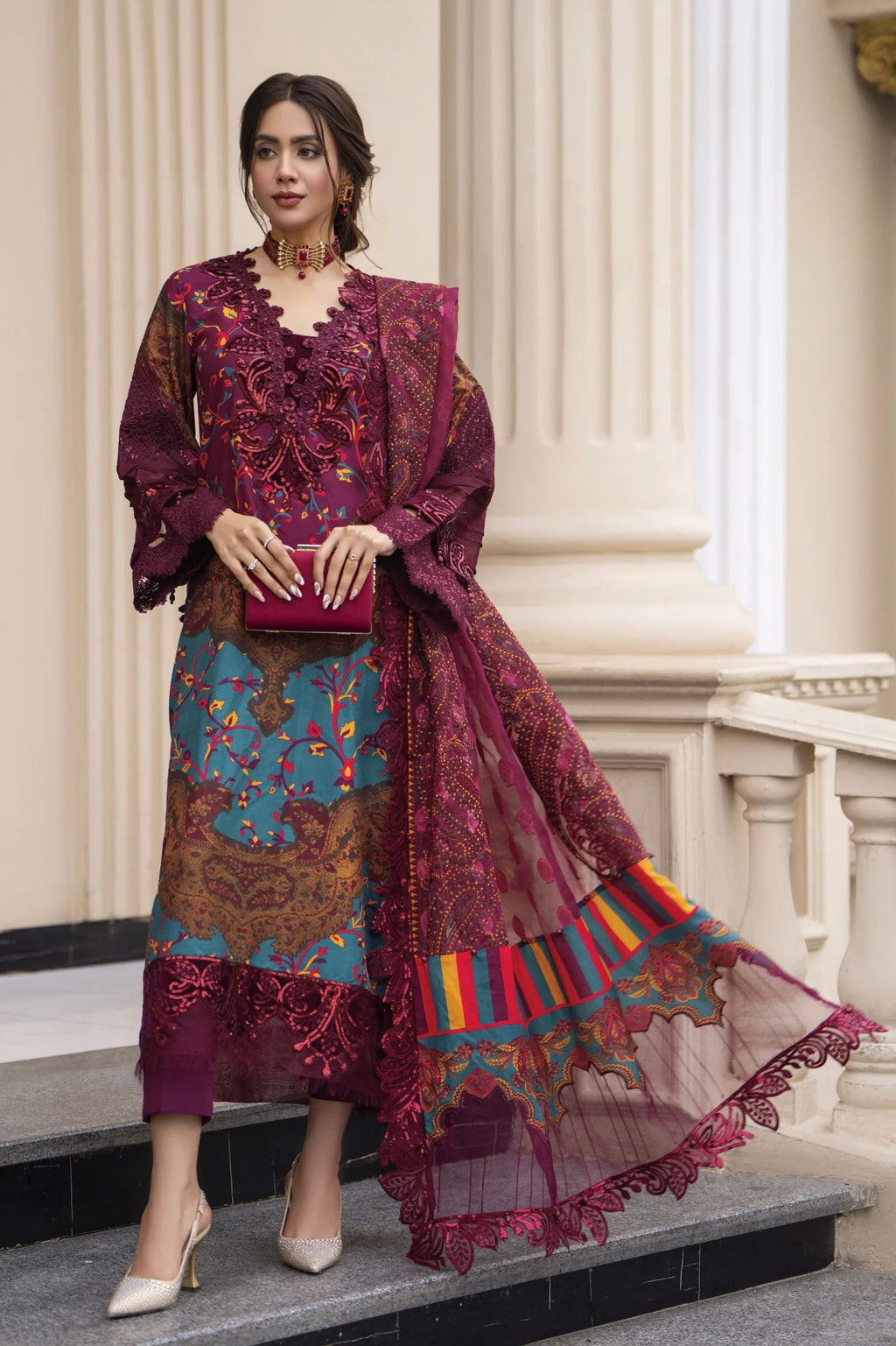 Arwah Embroidered Digital Printed Grip