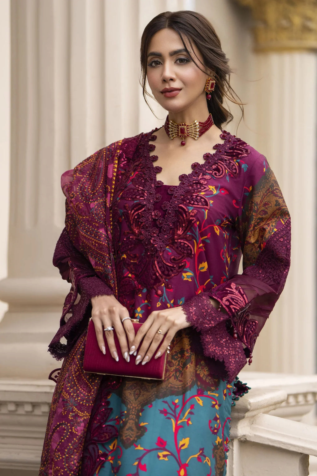 Arwah Embroidered Digital Printed Grip