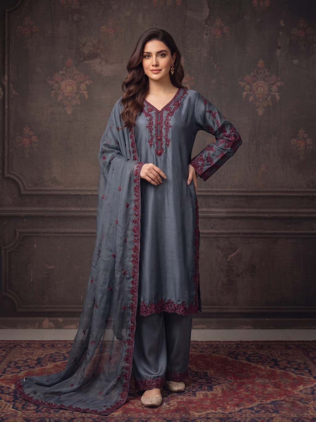 Sherrys Silk - Dark Grey